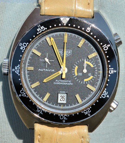Vintage 1970s heuer autavia - vintage,