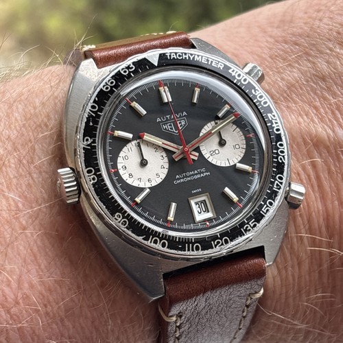 1972 vintage heuer autavia - vintage,